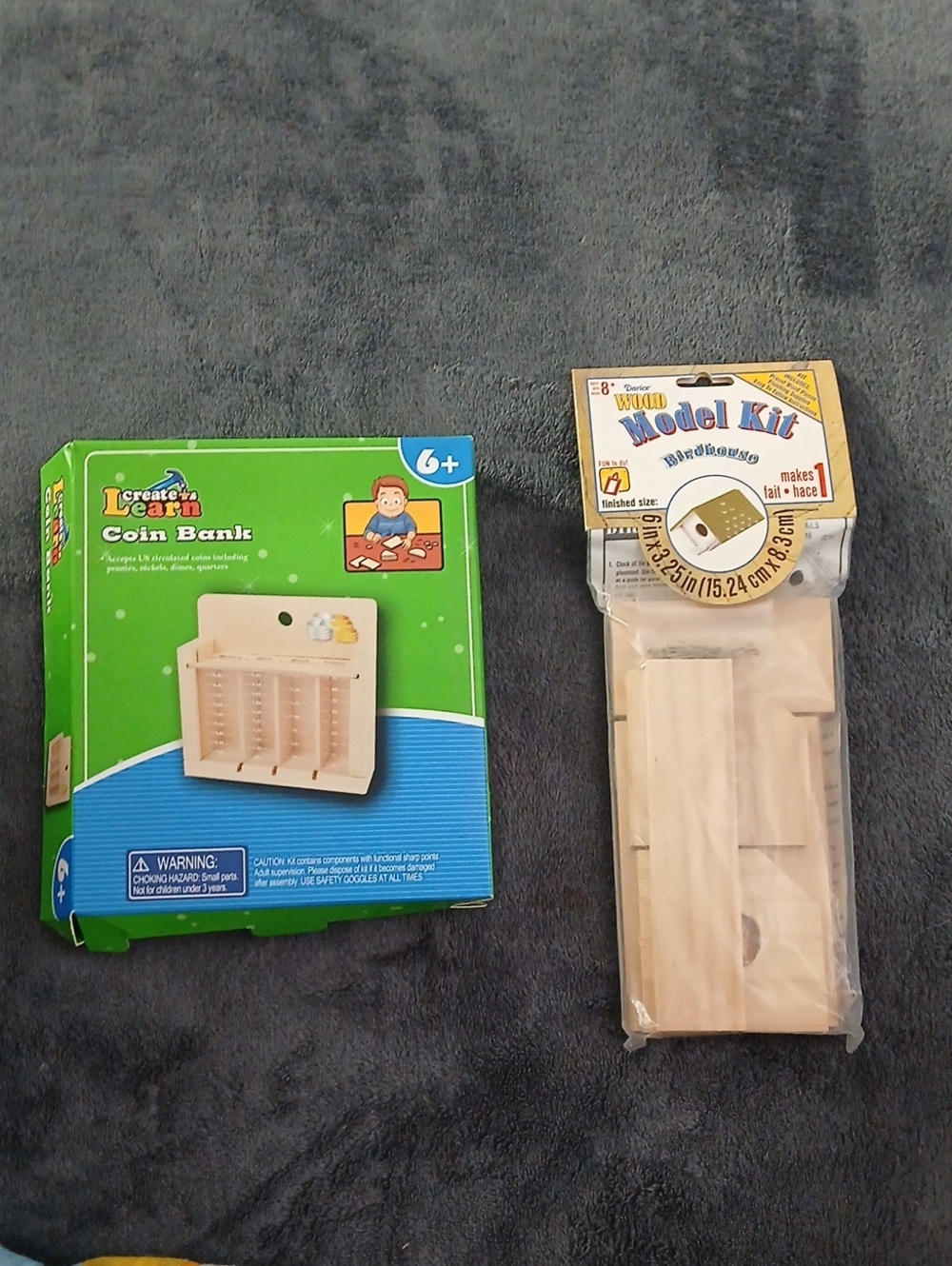 Wood Model Kit Birdhouse And Coin Bank Create And Learn